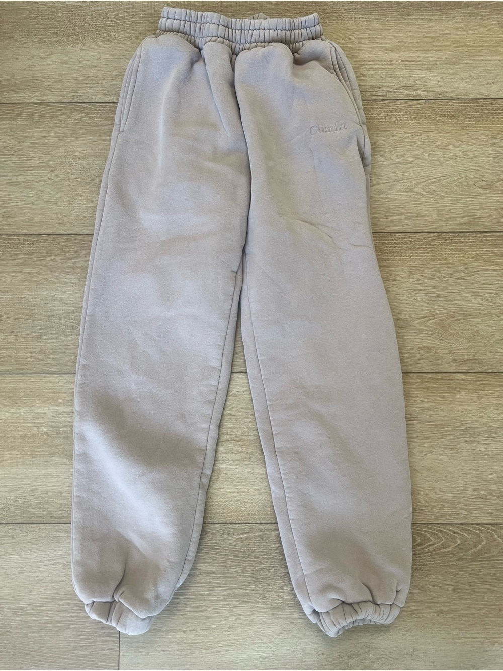 Comfrt women’s Beige Jogger Sweatpants size S taupe - Picture 5 of 6